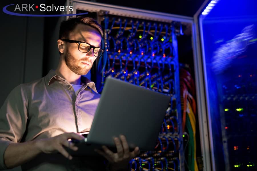 IT Consulting in Fort Lauderdale Technician working on server