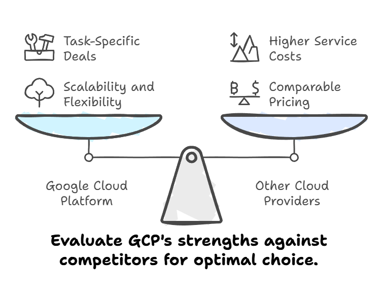 Evaluate GCP's strengths against competitors for optimal choice.