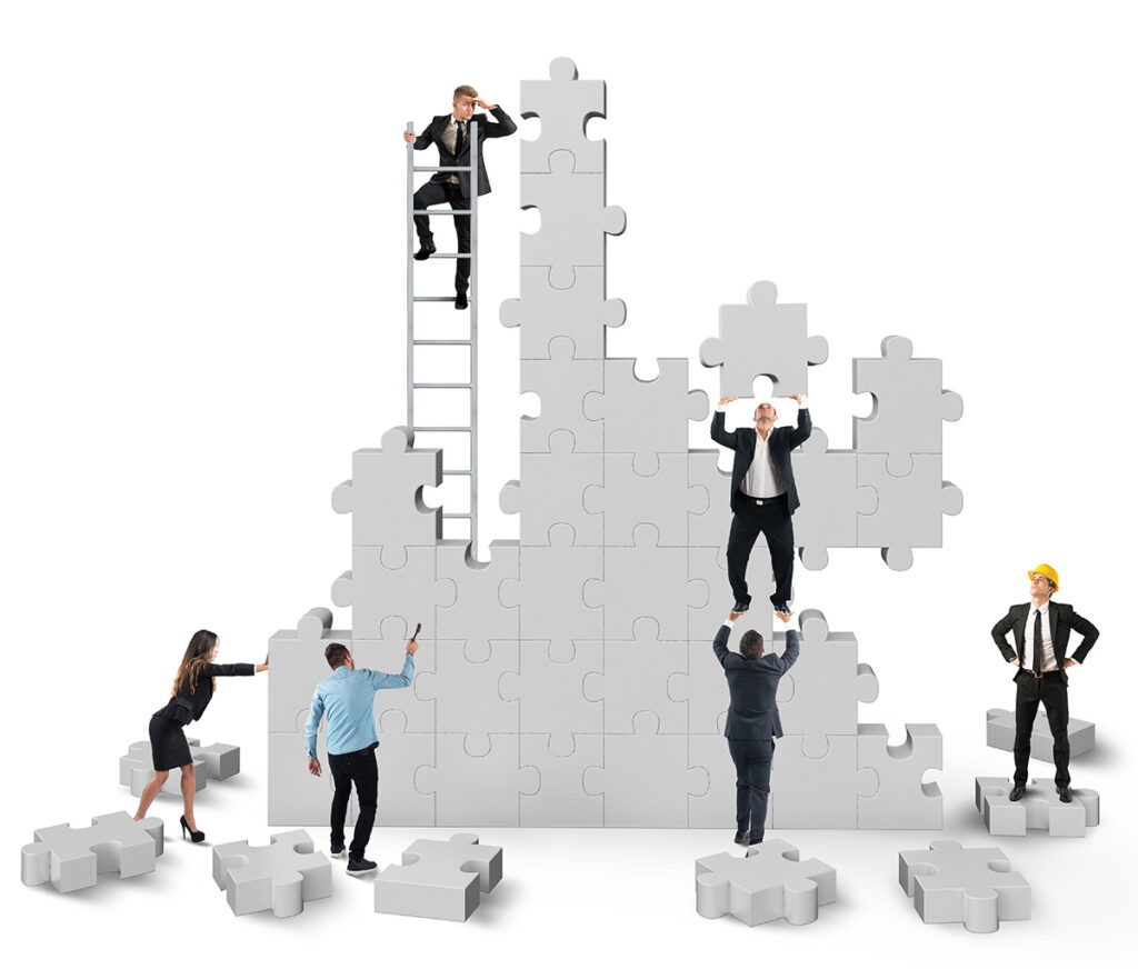 Teamwork collaborates